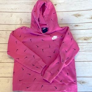 Nike girls Hoodie - pink and Black - YXL